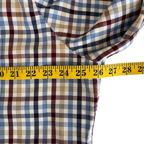 Peter Millar Mens Plaid Long Sleeve Shirt Size XL Button Down Casual Office Golf - Picture 3 of 6